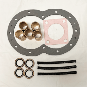 Hydroseeder pump repair kit with the seals and gaskets for a rebuild