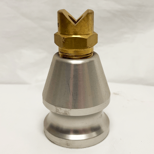 Thin stream hydroseeder nozzle, NozzleCam code silver, 15 degree
